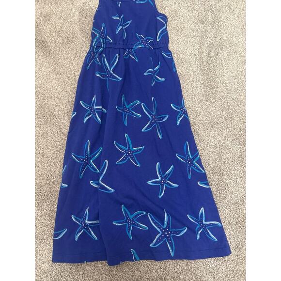 Gymboree Blue Starfish Mermaid Cove Racerback Maxi Dress, 5 - Picture 4 of 6